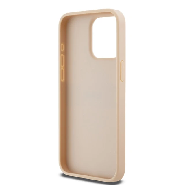 Чохол DKNY Leather Mono Stripe Metal Logo для iPhone 15 Pro Max Pink (DKHCP15XPRTHSLP)