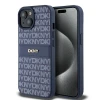 Чохол DKNY Leather Mono Stripe Metal Logo для iPhone 15 / 14 / 13 Blue (DKHCP15SPRTHSLB)