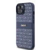 Чохол DKNY Leather Mono Stripe Metal Logo для iPhone 15 / 14 / 13 Blue (DKHCP15SPRTHSLB)