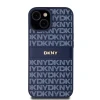 Чохол DKNY Leather Mono Stripe Metal Logo для iPhone 15 / 14 / 13 Blue (DKHCP15SPRTHSLB)