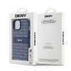 Чохол DKNY Leather Mono Stripe Metal Logo для iPhone 15 / 14 / 13 Blue (DKHCP15SPRTHSLB)
