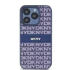 Чохол DKNY Leather Mono Stripe Metal Logo для iPhone 15 Pro Blue (DKHCP15LPRTHSLB)