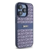 Чохол DKNY Leather Mono Stripe Metal Logo для iPhone 15 Pro Blue (DKHCP15LPRTHSLB)