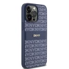 Чехол DKNY Leather Mono Stripe для iPhone 15 Pro Max Blue (DKHCP15XPRTHSLB)