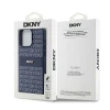 Чехол DKNY Leather Mono Stripe для iPhone 15 Pro Max Blue (DKHCP15XPRTHSLB)