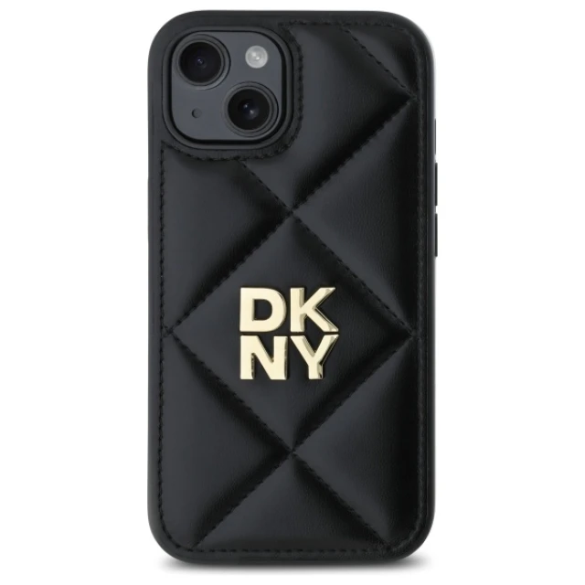 Чохол DKNY Quilted Stack Logo для iPhone 15 Black (DKHCP15SPQDSLK)