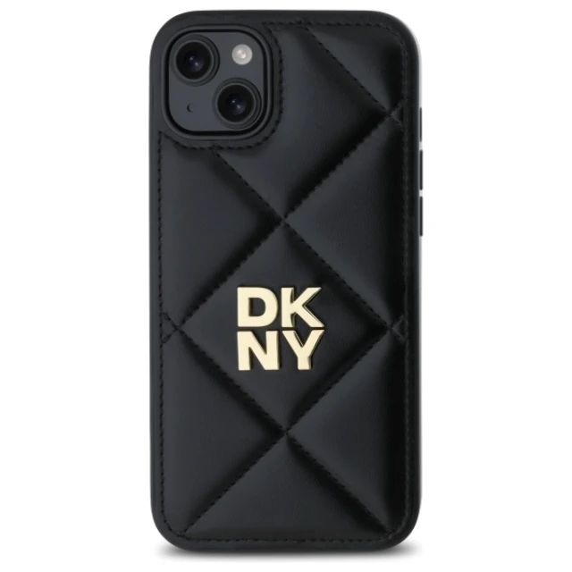Чохол DKNY Quilted Stack Logo для iPhone 15 Plus Black (DKHCP15MPQDSLK)