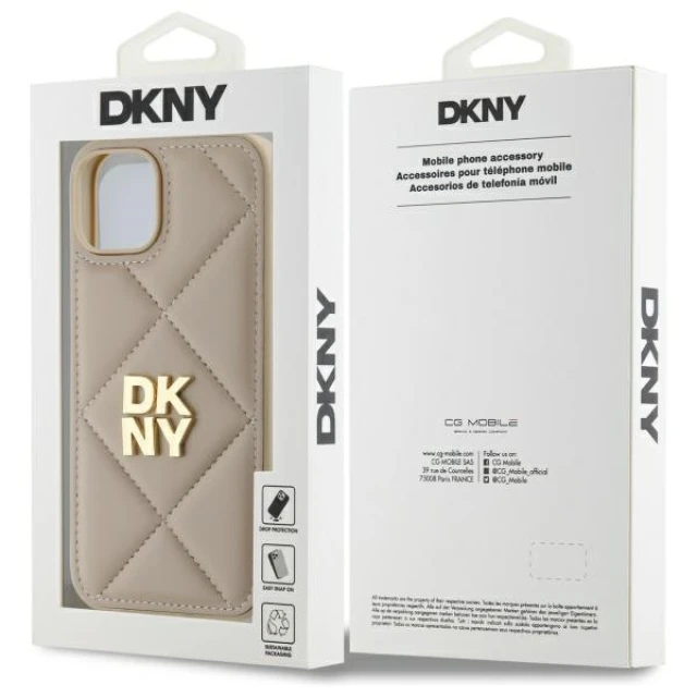 Чохол DKNY Quilted Stack Logo для iPhone 14 6.1
