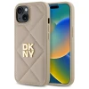 Чохол DKNY Quilted Stack Logo для iPhone 15 Beige (DKHCP15SPQDSLE)