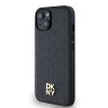 Чохол DKNY Leather Monogram Pattern Metal Logo для iPhone 15 / 14 / 13 Black with MagSafe (DKHMP14SPSHRPSK)