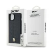 Чехол DKNY Leather Monogram Pattern Metal Logo для iPhone 15 Plus / 14 Plus Black with MagSafe (DKHMP15MPSHRPSK)
