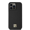 Чохол DKNY Leather Monogram Pattern Metal Logo для iPhone 15 Pro Max Black with MagSafe (DKHMP14XPSHRPSK)