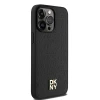 Чохол DKNY Leather Monogram Pattern Metal Logo для iPhone 15 Pro Max Black with MagSafe (DKHMP14XPSHRPSK)