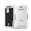 Чохол DKNY Leather Monogram Pattern Metal Logo для iPhone 15 Pro Max Black with MagSafe (DKHMP14XPSHRPSK)