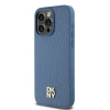 Чохол DKNY Leather Monogram Pattern Metal для iPhone 15 Pro Max Blue with MagSafe (DKHMP15XPSHRPSB)