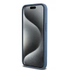 Чохол DKNY Leather Monogram Pattern Metal для iPhone 15 Pro Max Blue with MagSafe (DKHMP15XPSHRPSB)