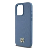 Чохол DKNY Leather Monogram Pattern Metal для iPhone 15 Pro Max Blue with MagSafe (DKHMP15XPSHRPSB)