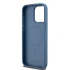 Чохол DKNY Leather Monogram Pattern Metal для iPhone 15 Pro Max Blue with MagSafe (DKHMP15XPSHRPSB)