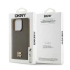 Чохол DKNY Leather Pattern Metal Logo для iPhone 14 Pro Max Brown with MagSafe (DKHMP14XPSHRPSW)