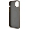 Чохол DKNY Leather Pattern Metal Logo для iPhone 15/14/13 Brown with MagSafe (3666339261795)