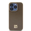 Чохол DKNY Hardcase Leather Pattern Metal Logo для iPhone 15 Pro Max Brown with MagSafe (DKHMP15XPSHRPSW)