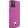 Чохол DKNY Leather Pattern Metal Logo для iPhone 15 Pink with MagSafe (DKHMP15SPSHRPSP)