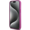 Чохол DKNY Leather Pattern Metal Logo для iPhone 15 Pink with MagSafe (DKHMP15SPSHRPSP)