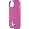 Чохол DKNY Leather Pattern Metal Logo для iPhone 15 Pink with MagSafe (DKHMP15SPSHRPSP)