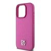 Чохол DKNY Leather Monogram Pattern Metal Logo для iPhone 15 Pro Pink with MagSafe (DKHMP15LPSHRPSP)