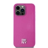 Чохол DKNY Leather Monogram Pattern Metal Logo для iPhone 15 Pro Max Pink with MagSafe (DKHMP15XPSHRPSP)