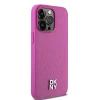 Чохол DKNY Leather Monogram Pattern Metal Logo для iPhone 15 Pro Max Pink with MagSafe (DKHMP15XPSHRPSP)