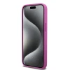 Чохол DKNY Leather Monogram Pattern Metal Logo для iPhone 15 Pro Max Pink with MagSafe (DKHMP15XPSHRPSP)