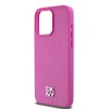 Чохол DKNY Leather Monogram Pattern Metal Logo для iPhone 15 Pro Max Pink with MagSafe (DKHMP15XPSHRPSP)