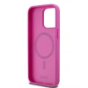 Чохол DKNY Leather Monogram Pattern Metal Logo для iPhone 15 Pro Max Pink with MagSafe (DKHMP15XPSHRPSP)