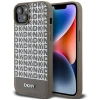 Чохол DKNY Leather Printed Pattern Metal Logo для iPhone 15 / 14 / 13 Brown with MagSafe (DKHMP15SPSOSPW)