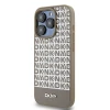 Чохол DKNY Leather Printed Pattern Metal Logo для iPhone 15 Pro Brown with MagSafe (DKHMP15LPSOSPW)