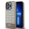 Чохол DKNY Leather Printed Pattern Metal Logo для iPhone 15 Pro Max Brown with MagSafe (DKHMP15XPSOSPW)