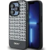 Чохол DKNY Leather Printed Pattern Metal Logo для iPhone 15 Pro Black with MagSafe (DKHMP15LPSOSPK)