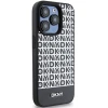 Чохол DKNY Leather Printed Pattern Metal Logo для iPhone 15 Pro Black with MagSafe (DKHMP15LPSOSPK)
