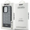 Чохол DKNY Leather Printed Pattern Metal Logo для iPhone 15 Pro Max Black with MagSafe (DKHMP15XPSOSPK)