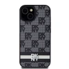 Чохол DKNY Leather Checkered Mono Pattern для iPhone 14 / 15 / 13 Black (DKHCP14SPCPTSSK)