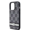 Чохол DKNY Leather Checkered Mono Pattern & Printed Stripes для iPhone 14 Pro Black (DKHCP14LPCPTSSK)