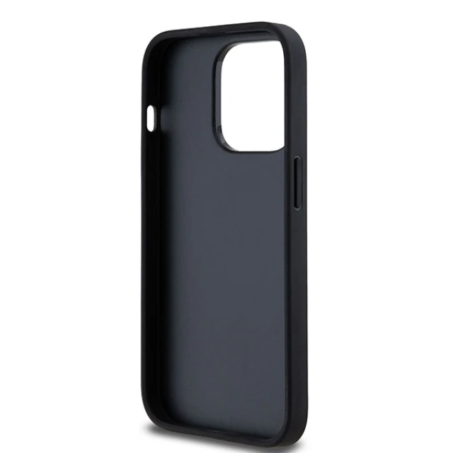 Чохол DKNY Leather Checkered Mono Pattern & Printed Stripes для iPhone 14 Pro Black (DKHCP14LPCPTSSK)
