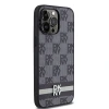 Чохол DKNY Leather Checkered Mono Pattern & Printed Stripes для iPhone 14 Pro Max Black (DKHCP14XPCPTSSK)