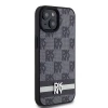 Чохол DKNY Leather Checkered Mono Pattern для iPhone 15 / 14 / 13 Black (DKHCP15SPCPTSSK)