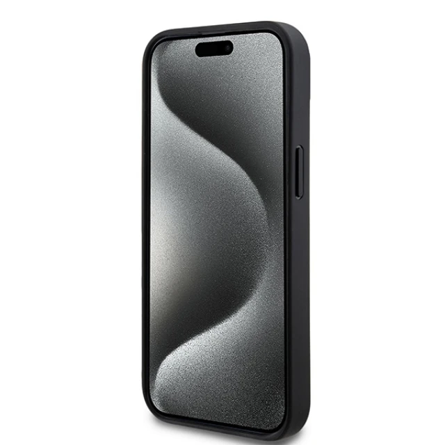 Чохол DKNY Leather Checkered Mono Pattern для iPhone 15 / 14 / 13 Black (DKHCP15SPCPTSSK)