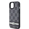 Чохол DKNY Leather Checkered Mono Pattern для iPhone 15 / 14 / 13 Black (DKHCP15SPCPTSSK)