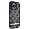Чохол DKNY Leather Checkered Mono Pattern & Printed Stripes для iPhone 15 Pro Max Black (DKHCP15XPCPTSSK)