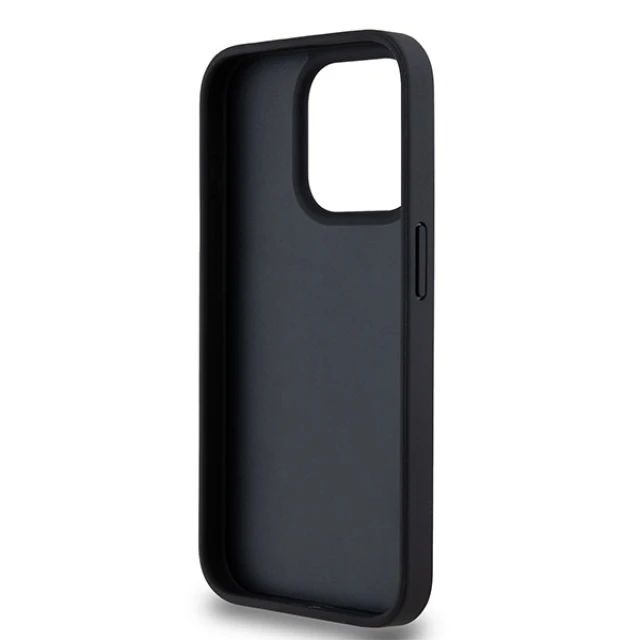 Чохол DKNY Leather Checkered Mono Pattern & Printed Stripes для iPhone 15 Pro Max Black (DKHCP15XPCPTSSK)