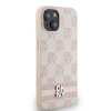 Чохол DKNY Hardcase Leather Checkered Mono Pattern & Printed Stripes для iPhone 14 | 15 | 13 Pink (DKHCP14SPCPTSSP)